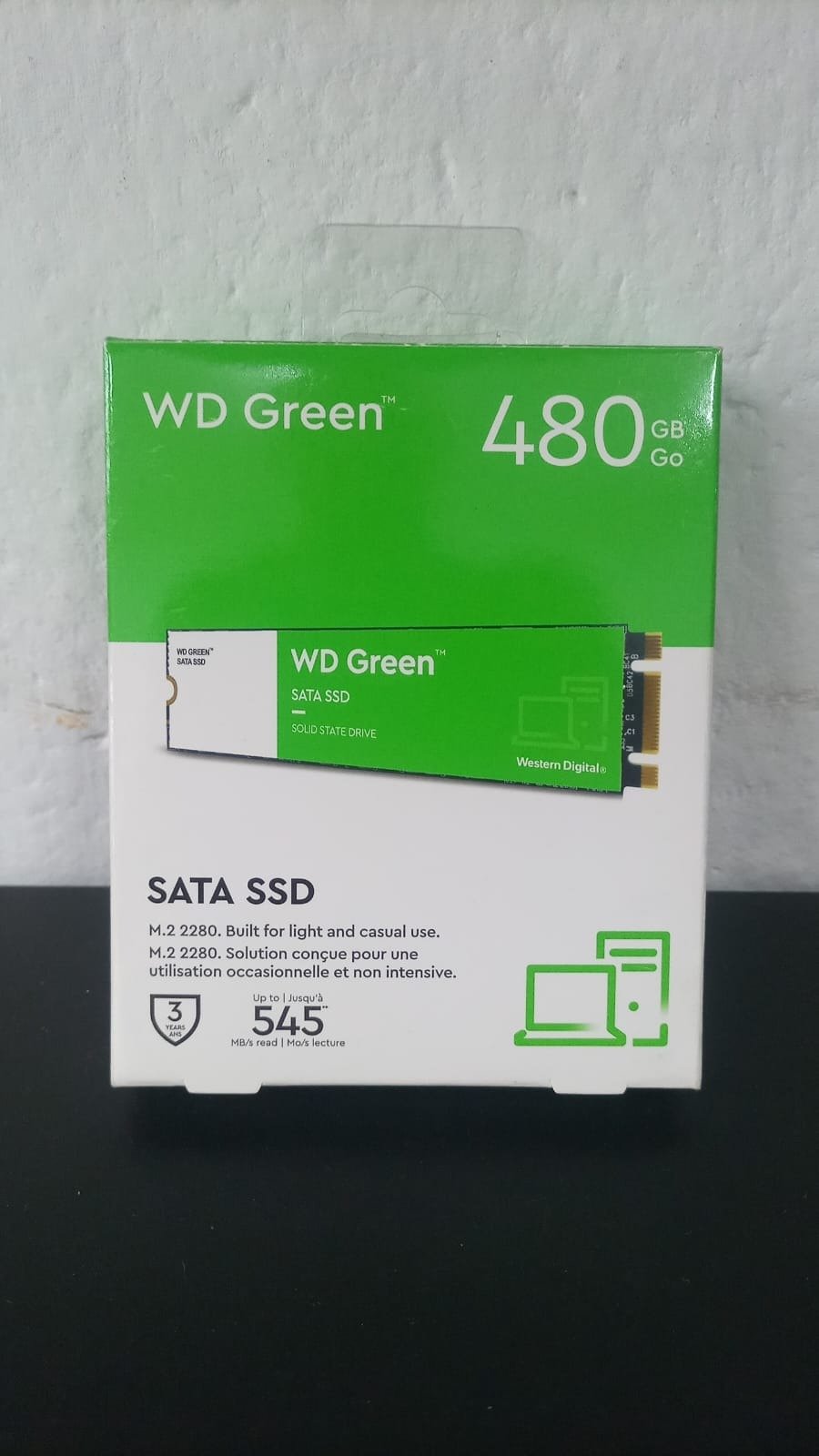 Disco solido ssd m.2 wd 480gb gren 545mb/s sata