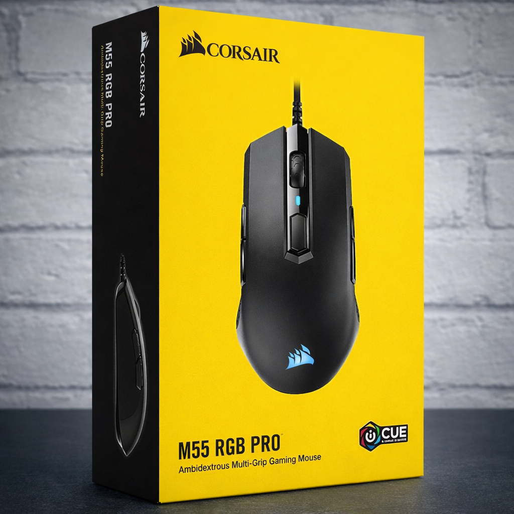 Mouse Corsair M55 PRO Ambidiestro RGB Black