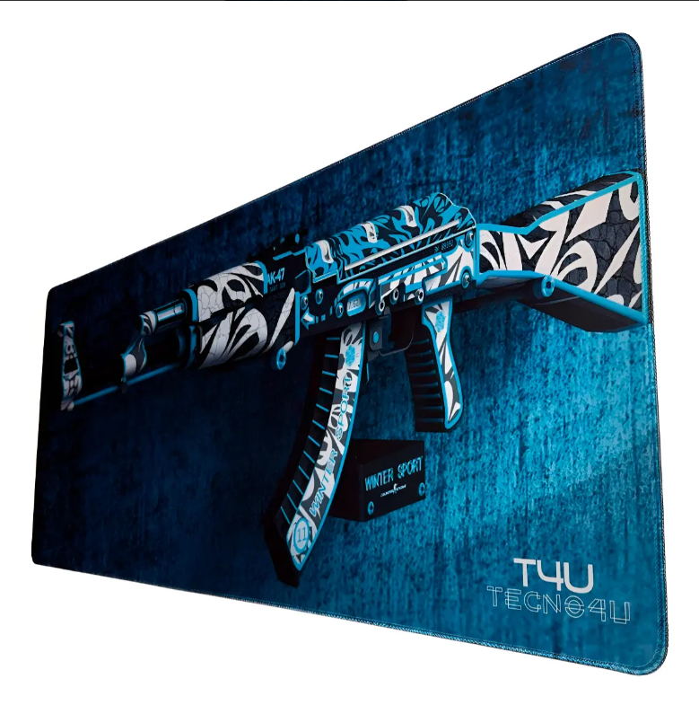 Mouse Pad XL Tecno4u 90x40cm Borde Bordado Antideslizante